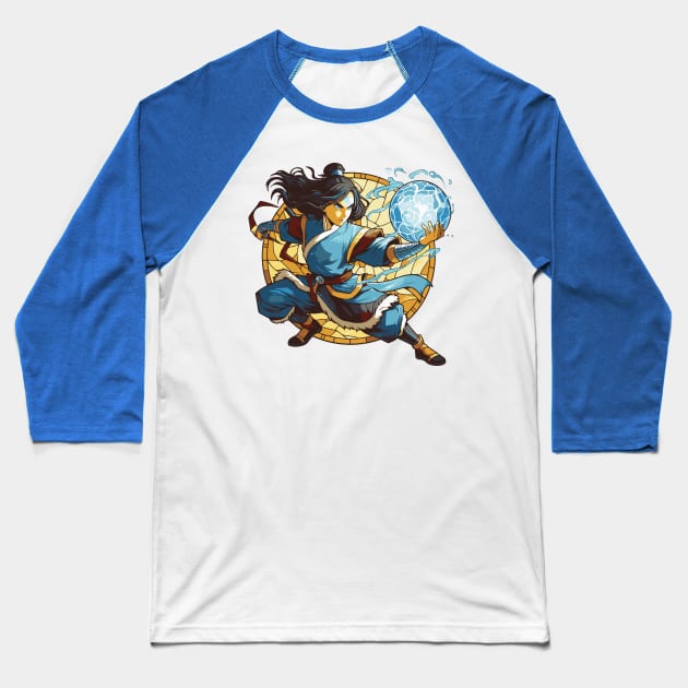 katara water tribe in battle position Baseball T-Shirt by whatyouareisbeautiful